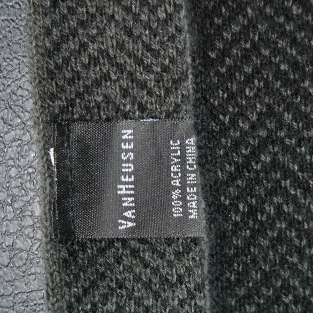 Van Heusen Men's Scarf Black w/ Gray Accent - 66